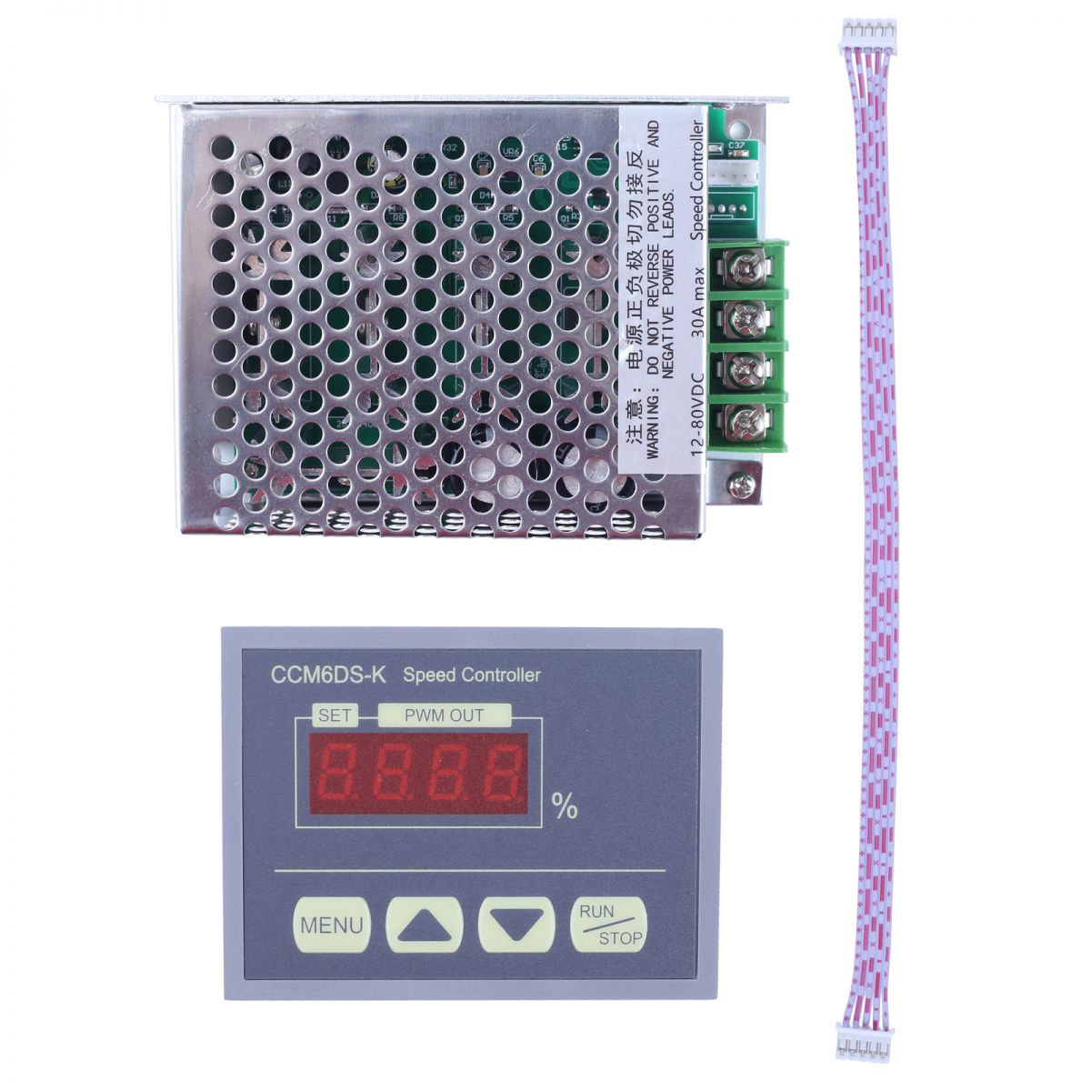 30A PWM Driver 12V 24V 48V 72V DC Motor Governor Speed Controller with